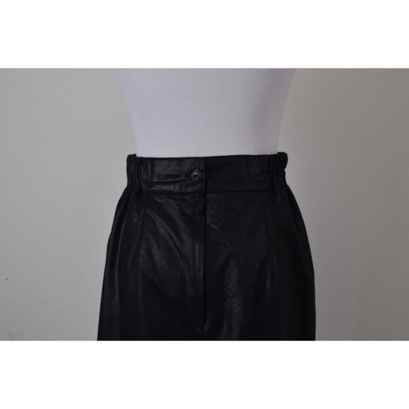 Vintage Black Polyester 2 pc Skirt + Jacket Set - Picture 4 of 10